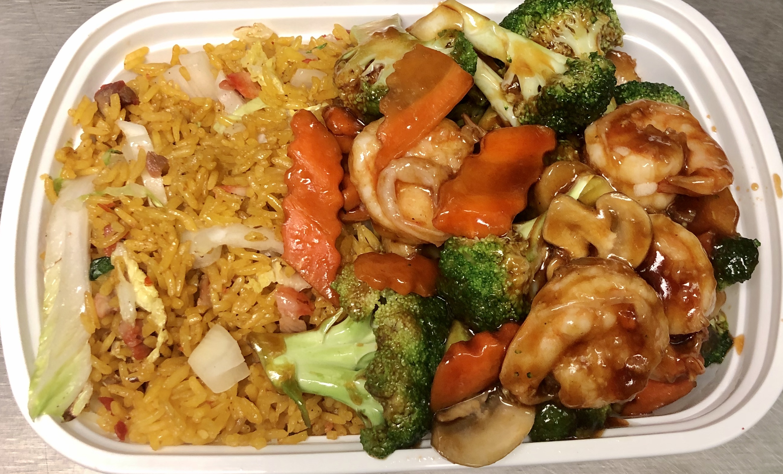 Order C7. Shrimp with Mixed Vegetable Combo food online from China Star store, Dunbar on bringmethat.com