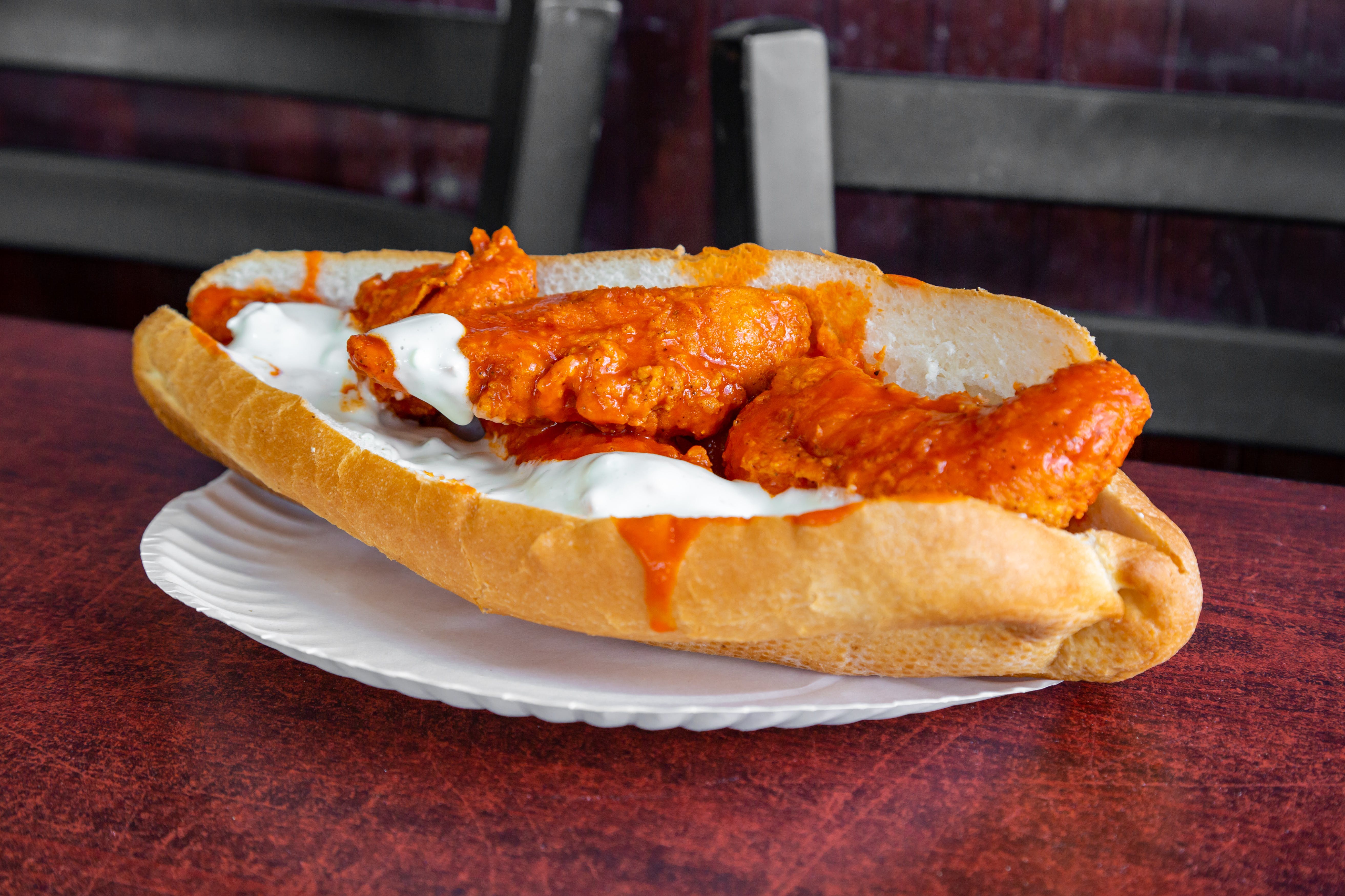 Order Buffalo Chicken Sub - Small food online from Little Pizza King store, Brighton on bringmethat.com