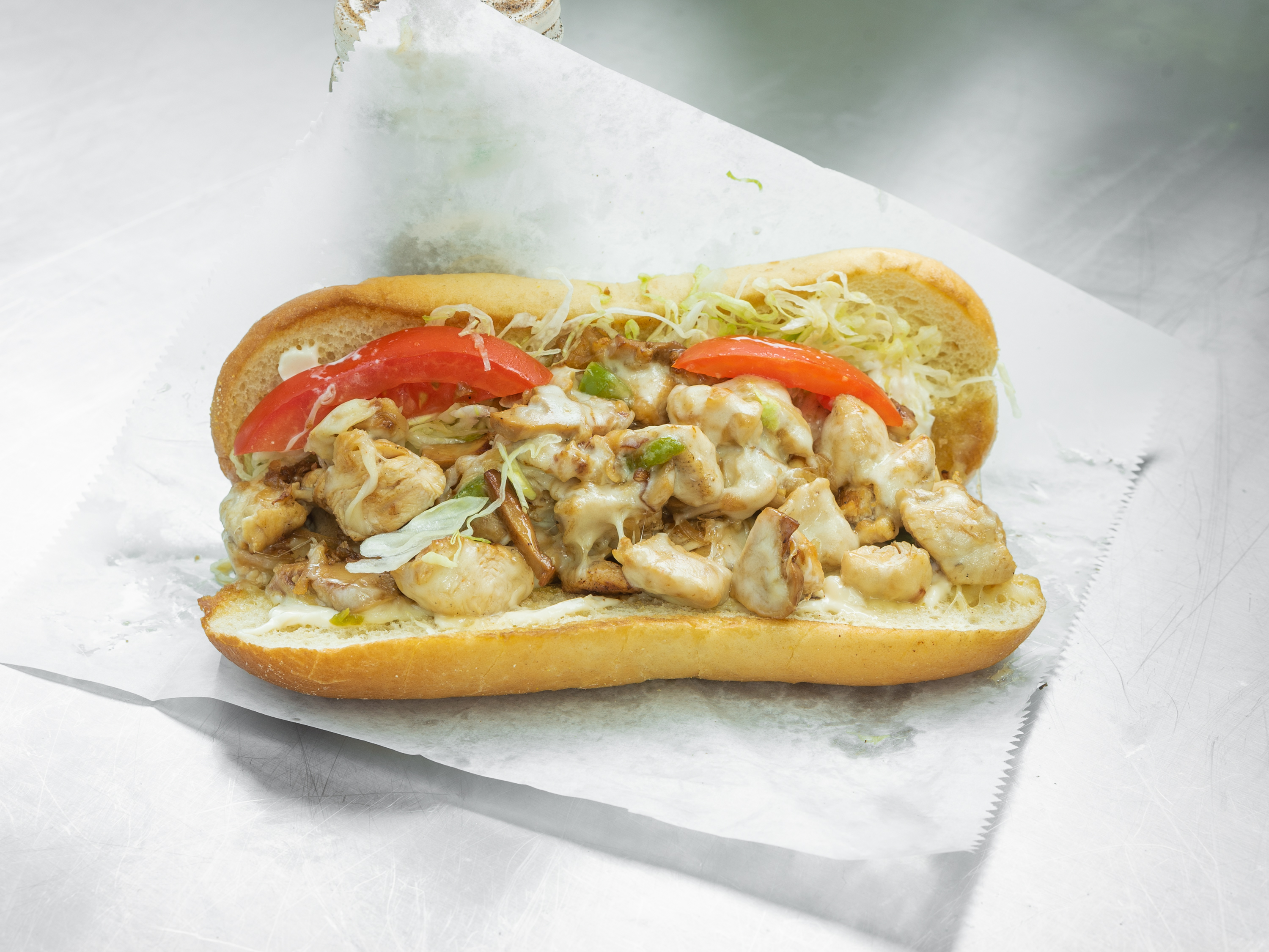 Order Chicken Philly Sandwich food online from Z Surf And Turf store, Cleveland on bringmethat.com