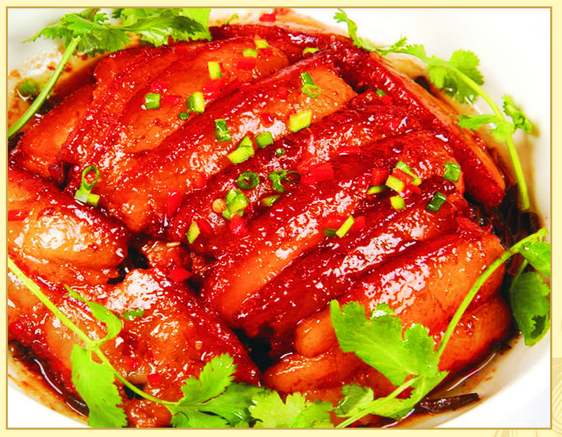 Order Braised Pork Belly with Taro food online from Joyale Seafood Restaurant store, Seattle on bringmethat.com