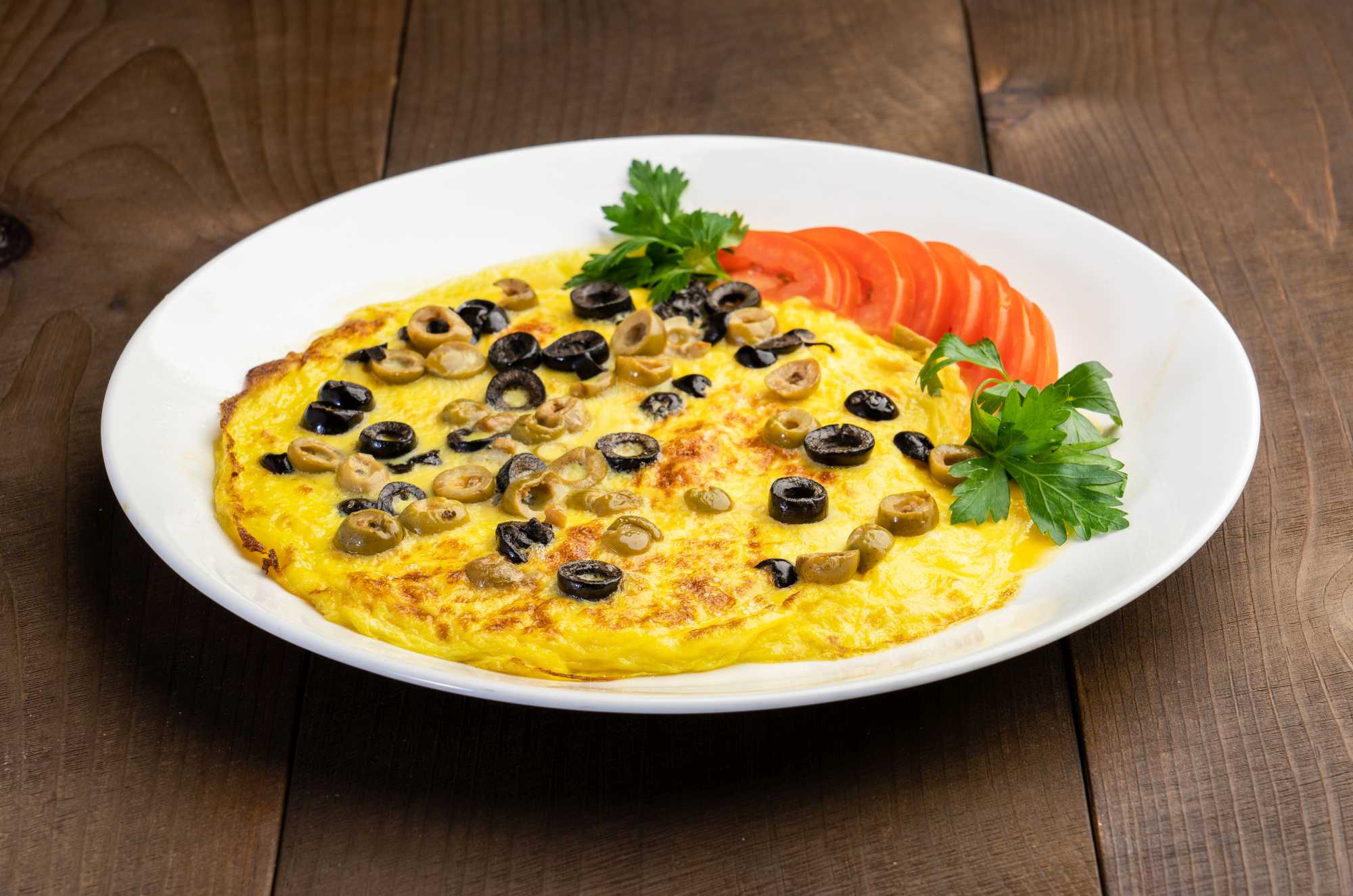 Order Omelette with Cheese and Olives food online from Masal Cafe store, Brooklyn on bringmethat.com