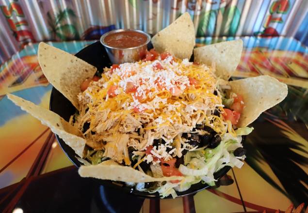 Order Baja Salad food online from 3 Parrots Taco store, Fort Worth on bringmethat.com