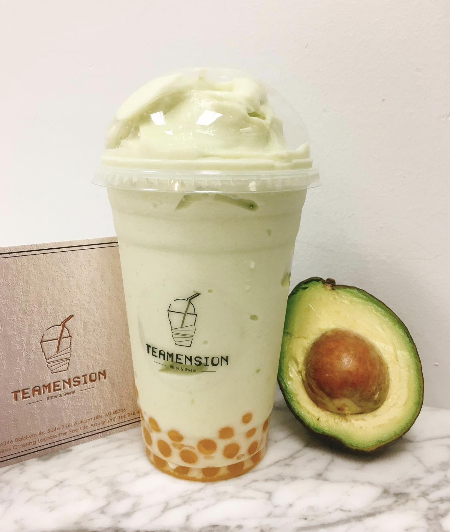 Order Avocado Smoothie Large food online from Teamension store, Auburn Hills on bringmethat.com