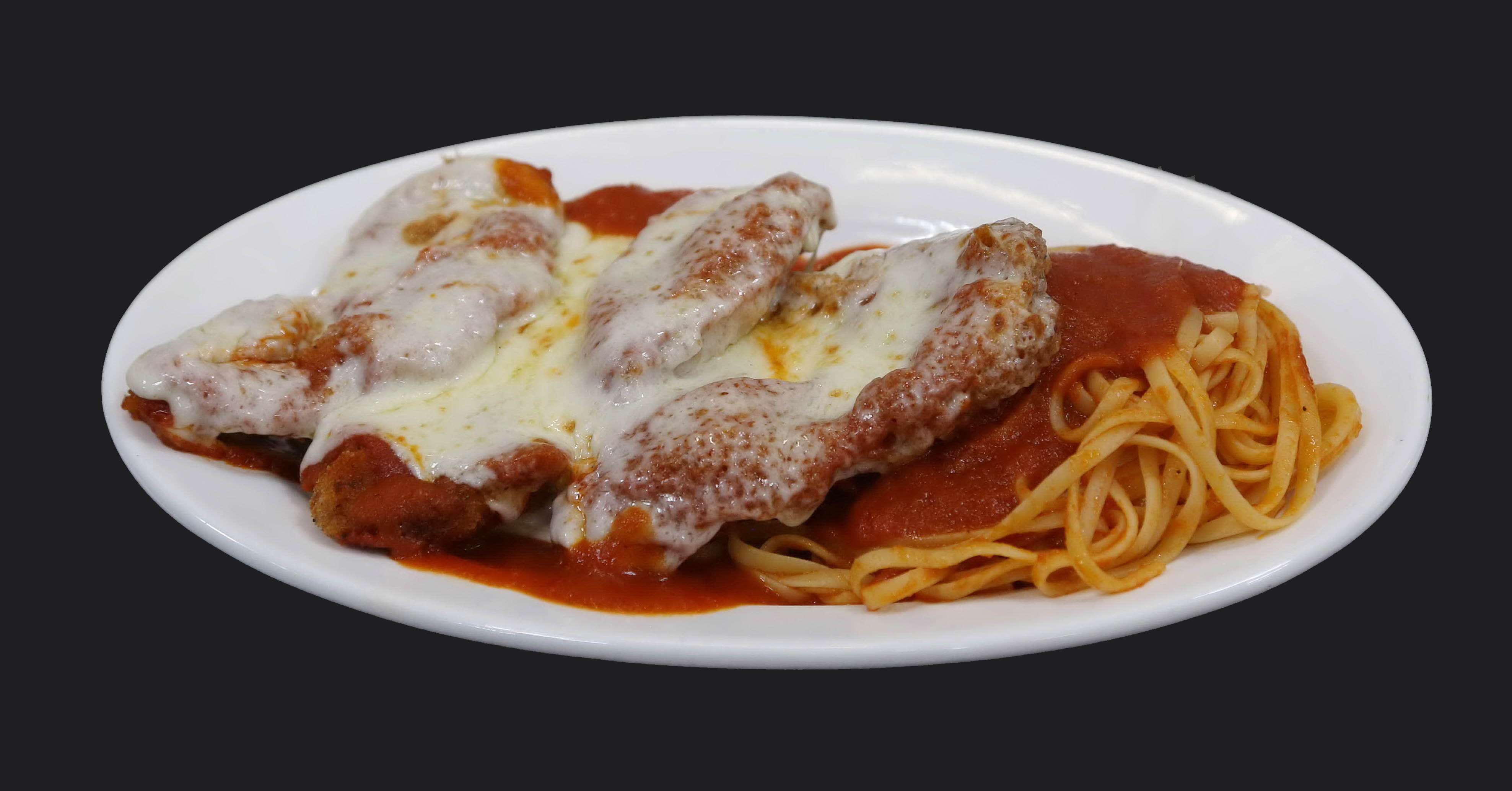 Order Veal Cutlet Parmigiana food online from Famous Calabria store, New York on bringmethat.com