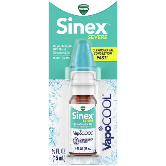 Order Vicks Sinex Severe Vapo Cool Nasal Spray (0.5 oz) food online from Rite Aid store, Willard on bringmethat.com