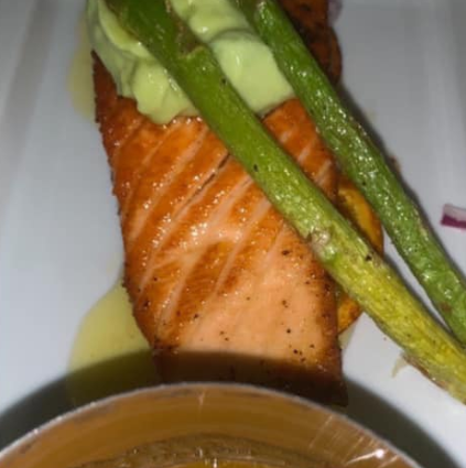 Order Salmon with Pineapple Salsa food online from Mojitos Mexican Bar & Grill store, Odessa on bringmethat.com
