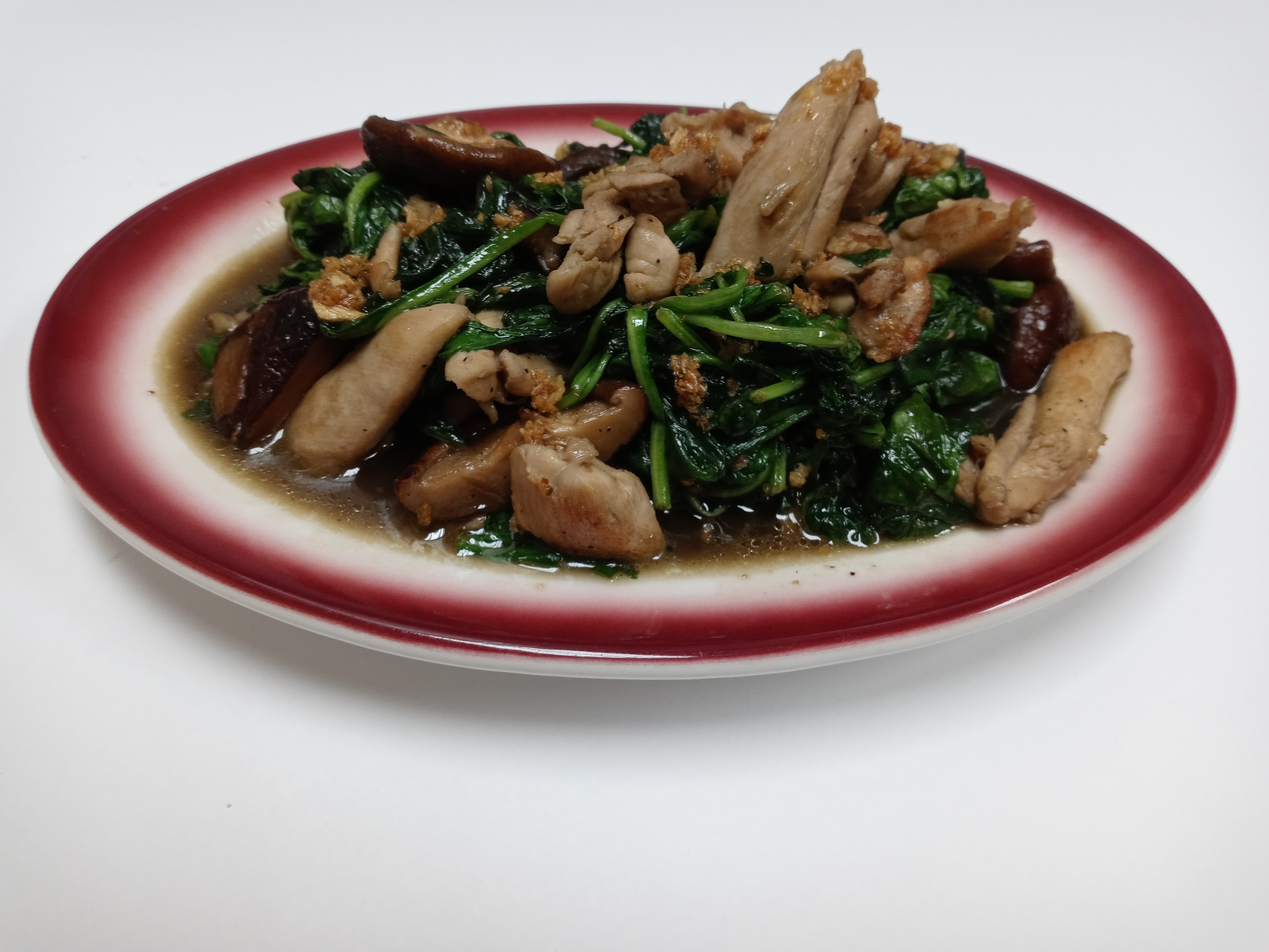 Order Spinach Wok Style with Garlic  food online from Thaitaste Restaurant store, Los Angeles on bringmethat.com