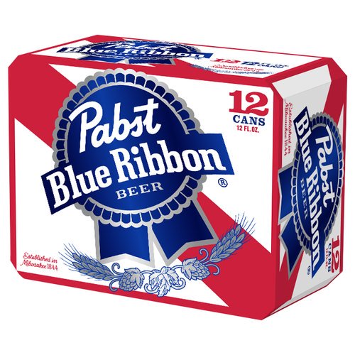 Order Pabst Blue Ribbon (PBR) 12oz cans - 12 pack food online from Cactus Food Mart store, Scottsdale on bringmethat.com