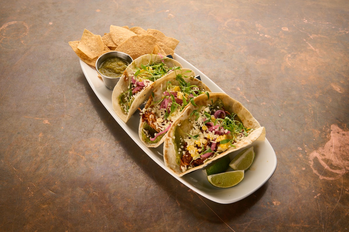 Order CHICKEN TINGA TACOS food online from Old Town Pour House store, Gaithersburg on bringmethat.com