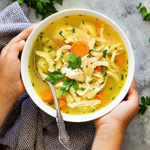 Order Large Chicken Noodle Soup food online from Kong Kitchen store, Atlanta on bringmethat.com