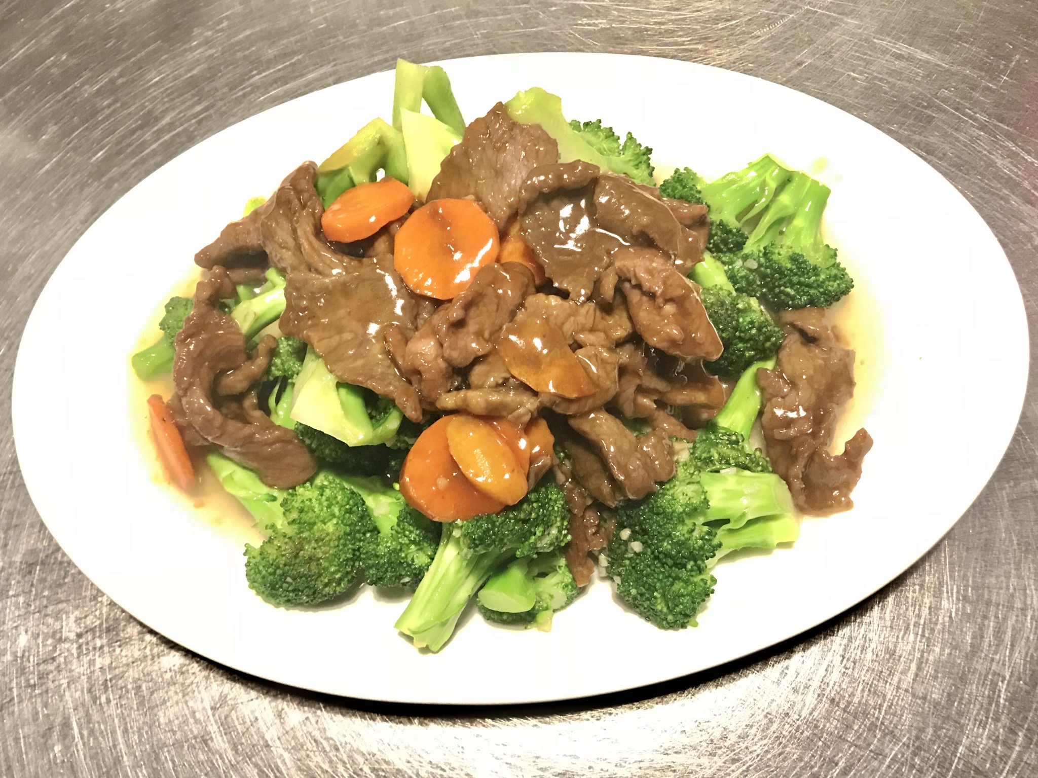 Order Beef with Broccoli food online from Genghis Khan Restaurant store, Seattle on bringmethat.com