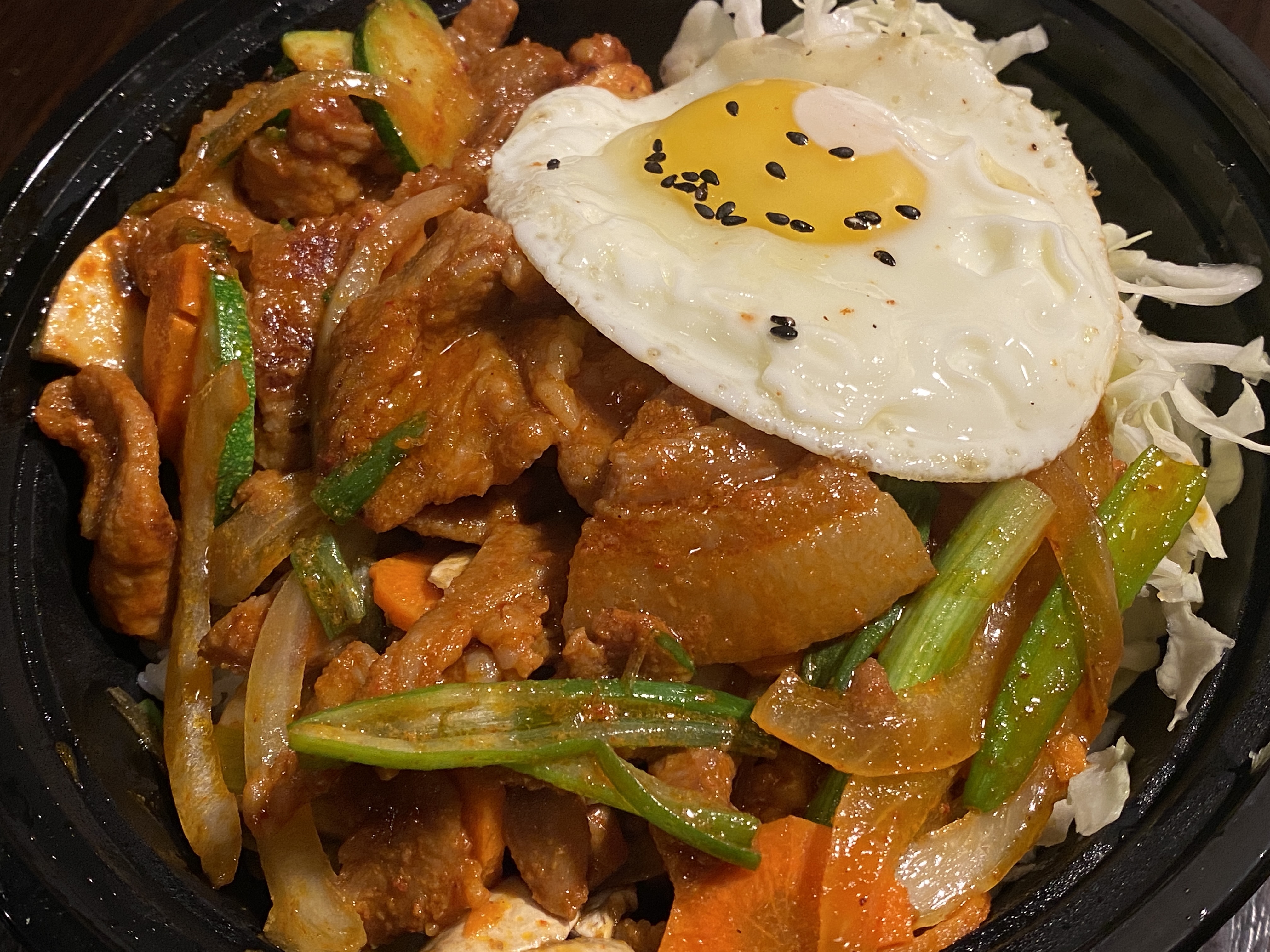 Order Spicy Pork Stone Pot food online from Korean Kitchen store, Chula Vista on bringmethat.com