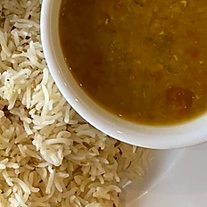 Order Rice and Curried Lentils Plate food online from Bombole store, Tucson on bringmethat.com
