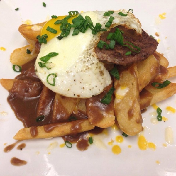 Order Loco Moco Fries food online from Black Horse Tavern and Grill store, Norco on bringmethat.com