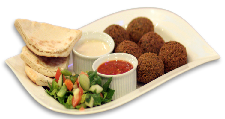 Order Vegetarian Falafel Plate food online from Salam restaurant store, Chicago on bringmethat.com