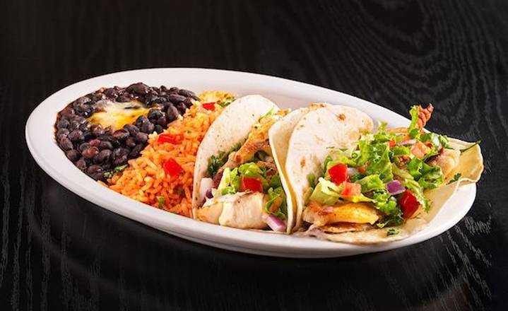 Order Fish Taco Platter ~ food online from El Fresco Mexican Grill store, Sully on bringmethat.com