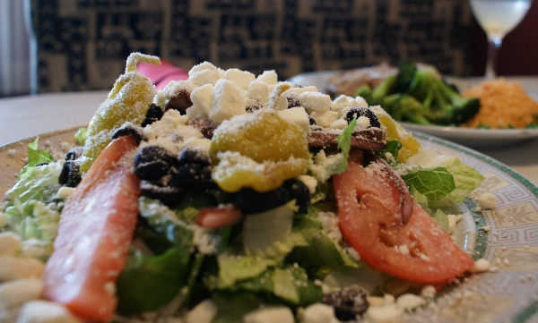 Order Greek Salad food online from The Suite Bar & Grill store, Columbus on bringmethat.com