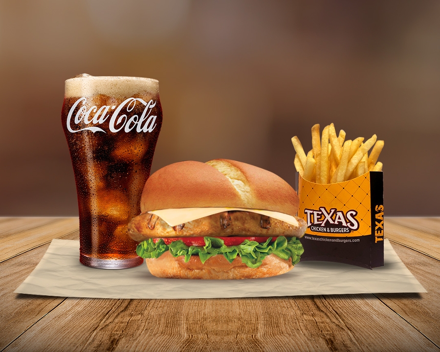 Order Grilled Chicken Sandwich Combo food online from Texas Chicken & Burgers store, Centereach on bringmethat.com