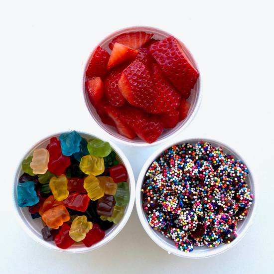 Order Add 3 toppings! (approx 3oz. each) food online from Froyo Life store, Montrose on bringmethat.com