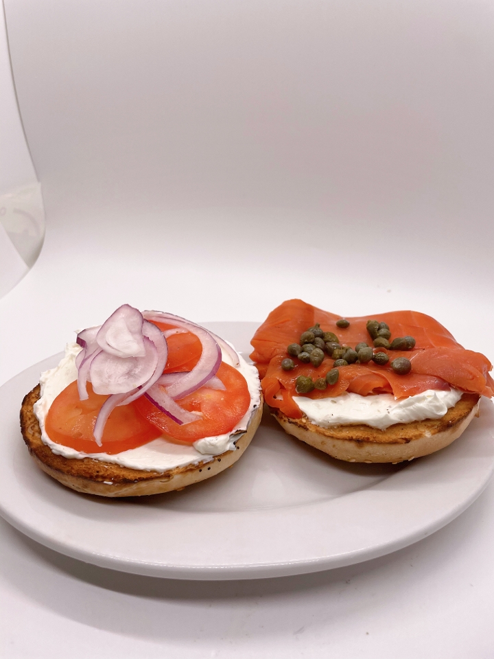 Order Bagel with Lox food online from Foolish Craig's store, Boulder on bringmethat.com