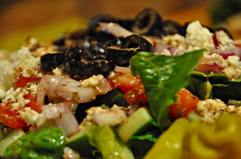 Order Trio Salad food online from Baba Mediterranean Kitchen store, Baltimore on bringmethat.com