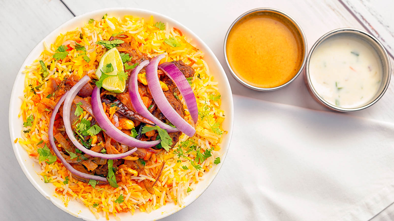 Order Chicken Fry Piece Biryani food online from Hyderabad House store, Indianapolis on bringmethat.com