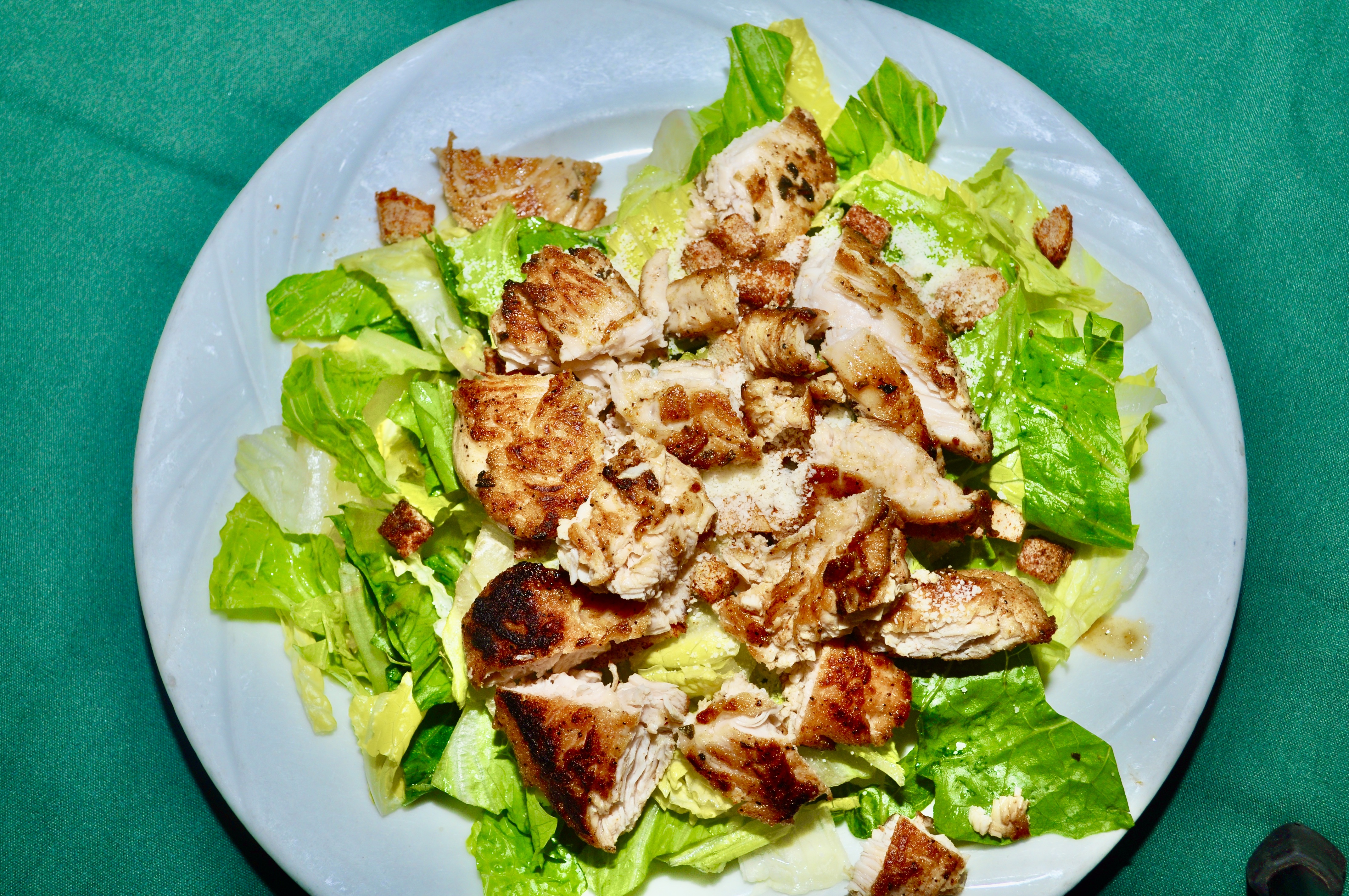 Order Chicken Caesar Salad food online from Illianos Grill store, Norwich on bringmethat.com