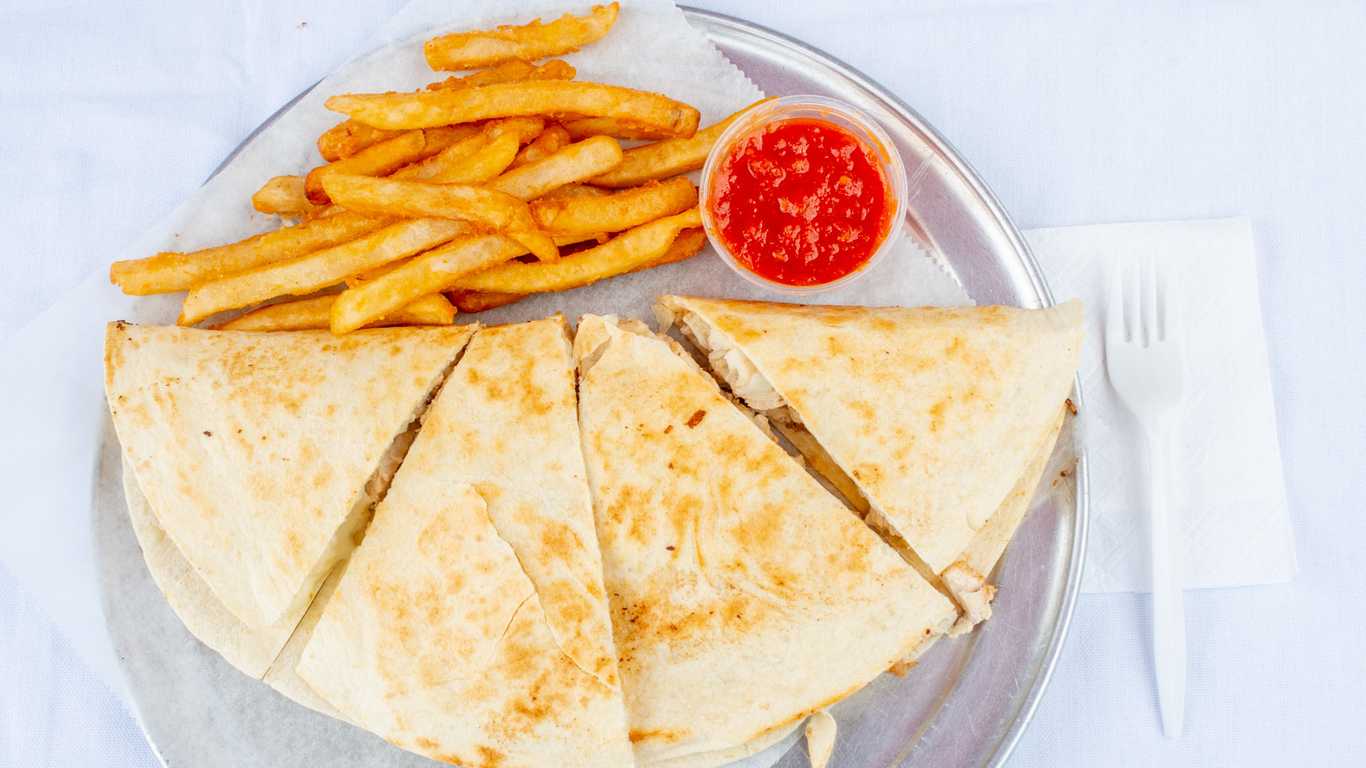 Order Mixed Cheese Quesadilla food online from Munchy Pizza & Grill store, Elkins Park on bringmethat.com