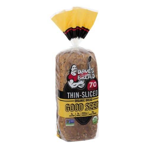 Order Dave's Killer Bread · Good Seed Thin Sliced Organic Bread (20.5 oz) food online from Safeway store, Rehoboth Beach on bringmethat.com