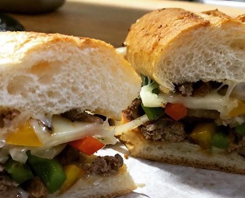 Order Philly Cheese Steak Grilled Sandwich food online from Neli's catering restaurant store, Los Angeles on bringmethat.com