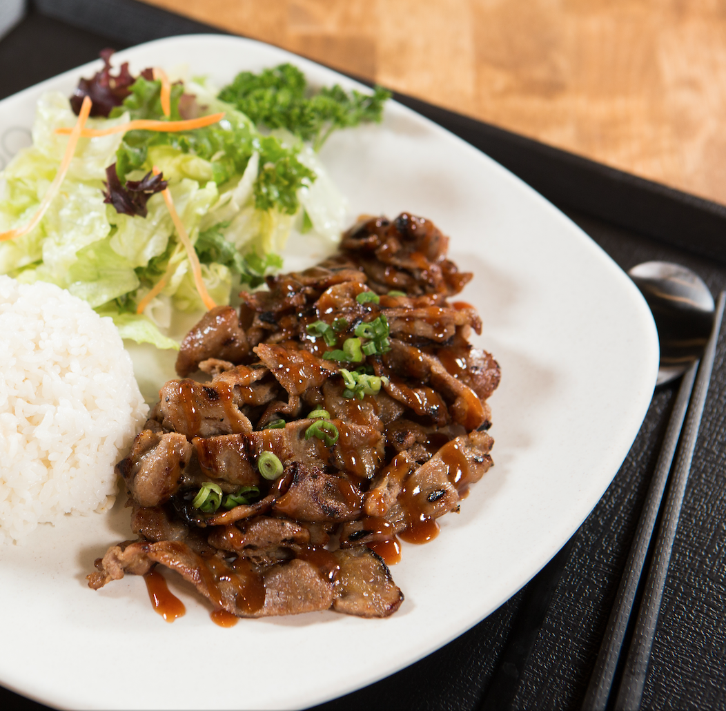 Order Pork Teriyaki food online from Miso Teriyaki store, Tenafly on bringmethat.com