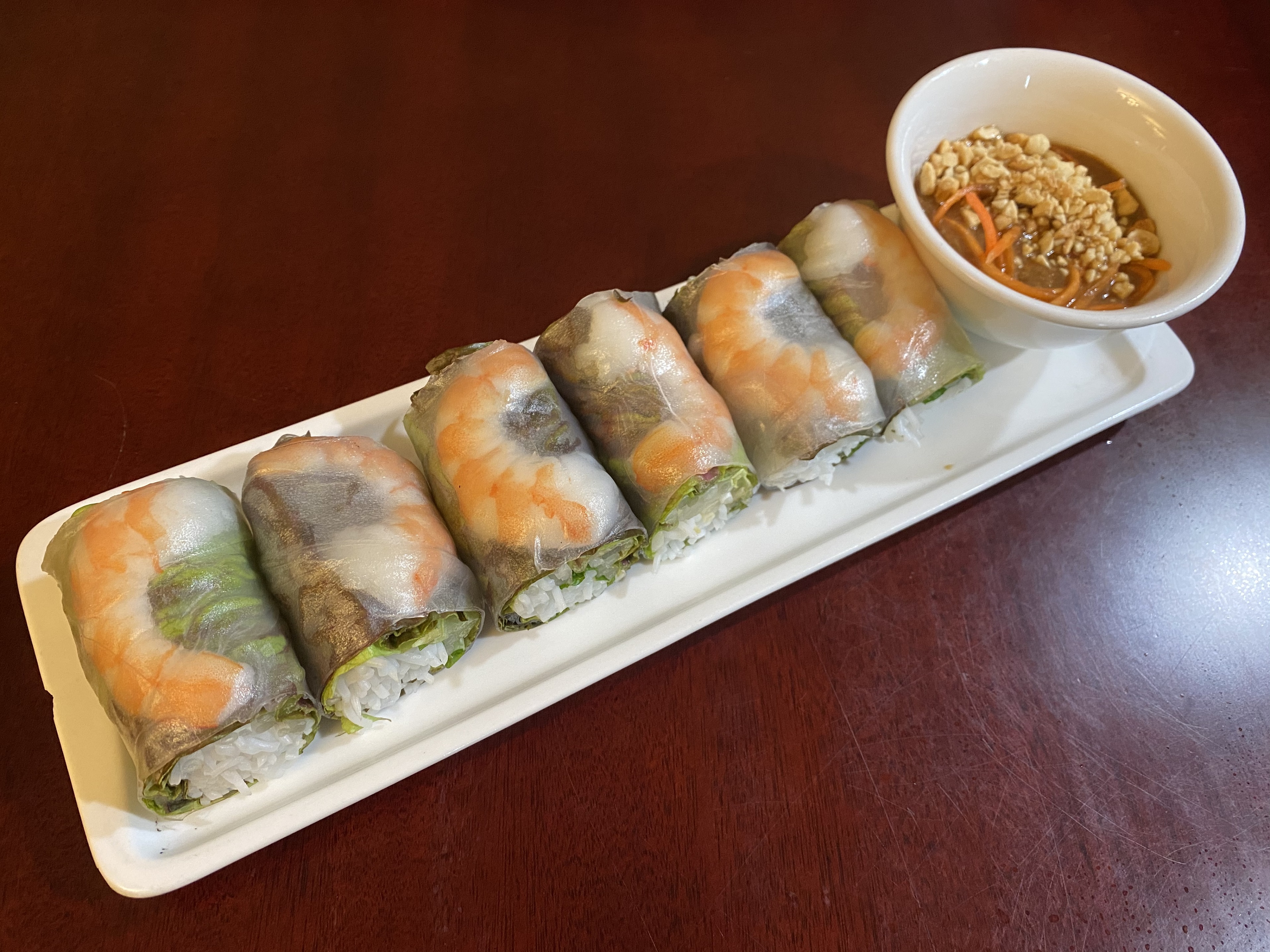 Order A2. Shrimp Spring Rolls food online from Bac Lieu Restaurant store, San Francisco on bringmethat.com