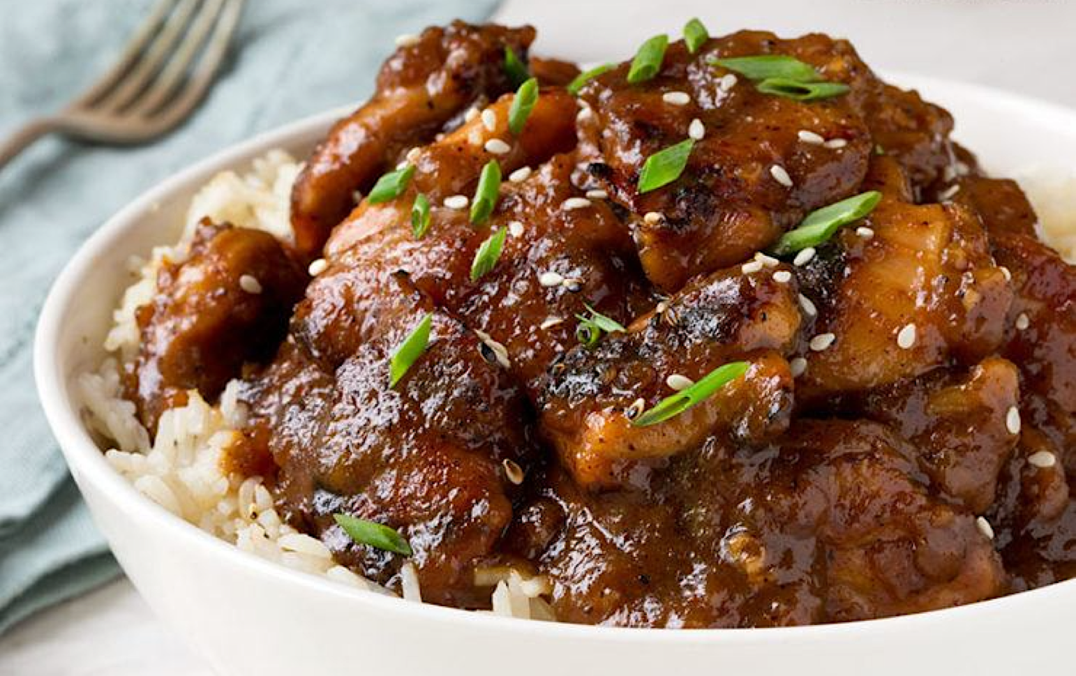 Order Bourbon Chicken food online from Dragonfly store, Linden on bringmethat.com