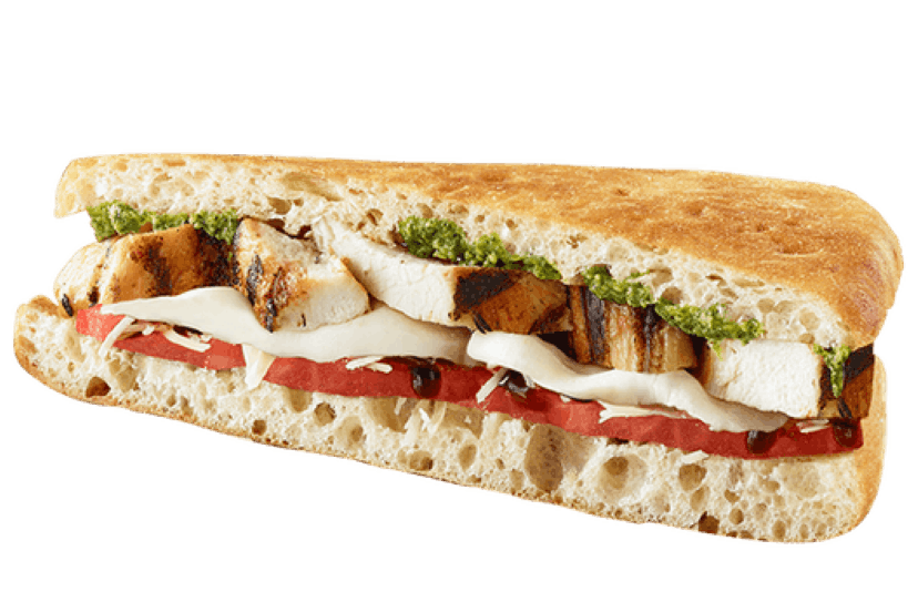 Order Caprese Chicken Sandwich - Sandwich food online from Tropical Smoothie Cafe Md 075 store, Baltimore on bringmethat.com