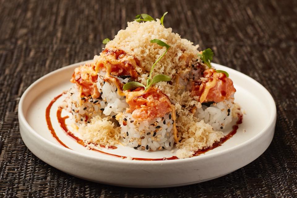 Order Salmon Volcano Roll food online from West Loop Sushi store, Chicago on bringmethat.com
