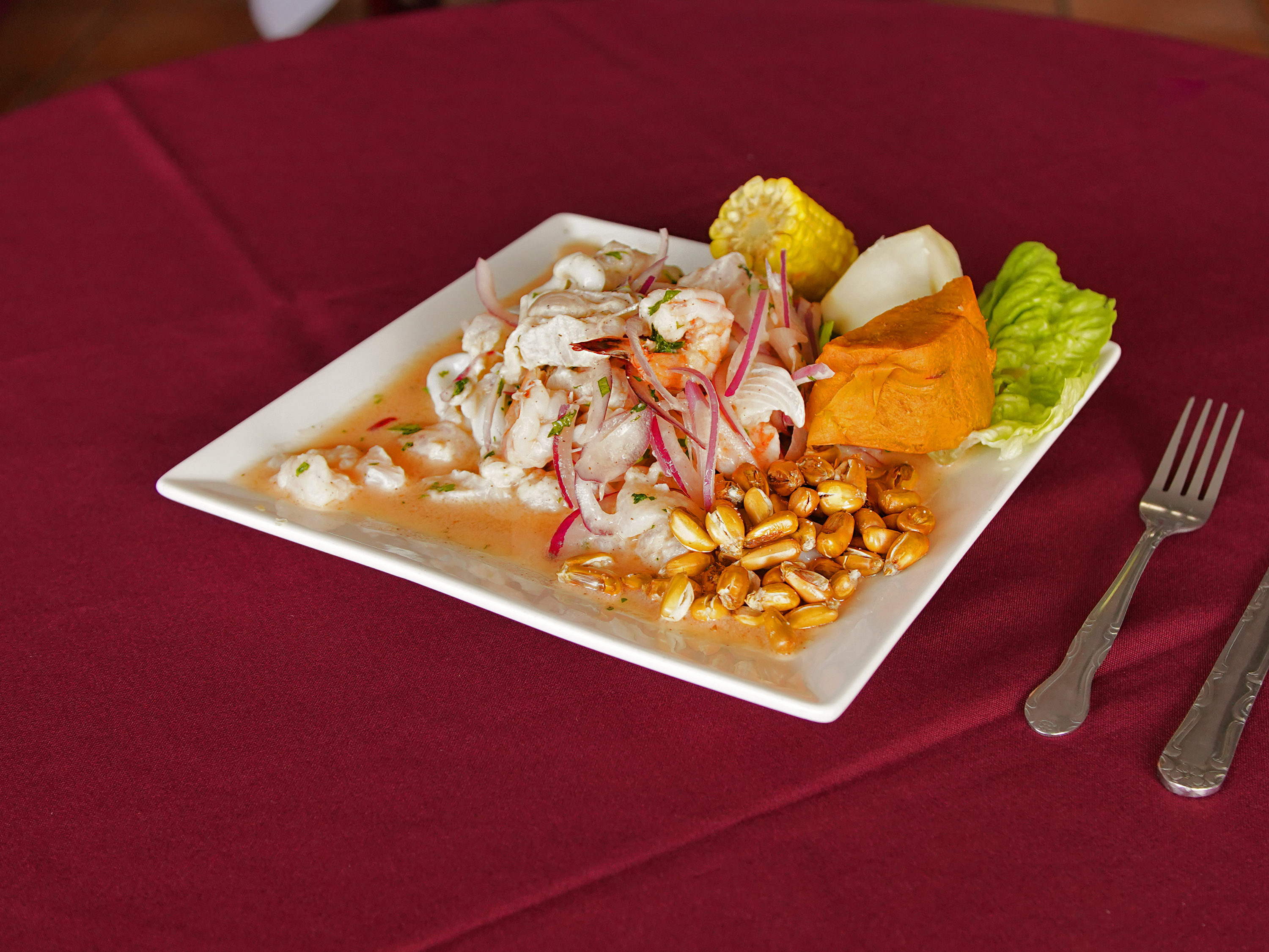 Order Ceviche Mixto food online from Charlie Grill store, Los Angeles on bringmethat.com