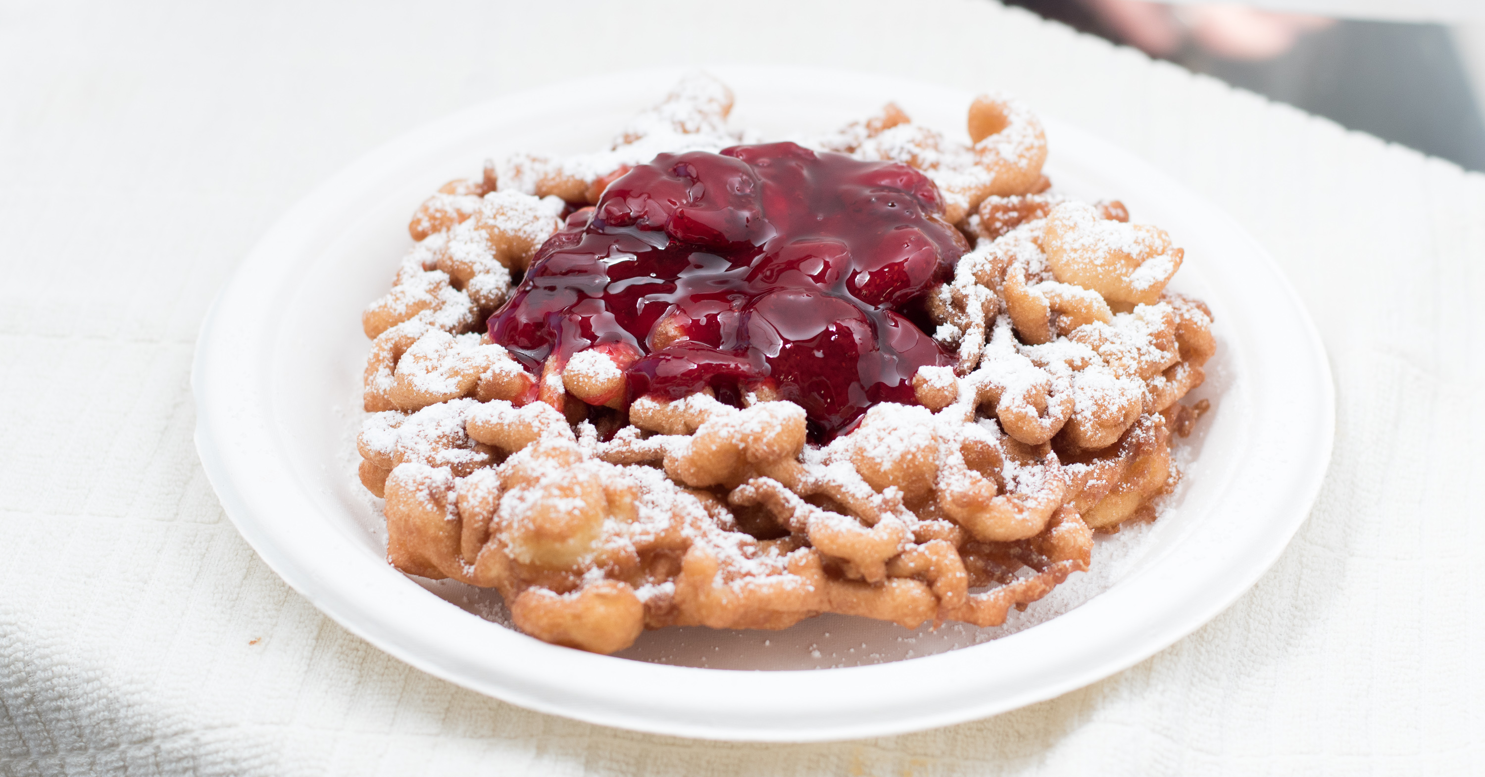 Order Funnel Cake with Fruit  food online from The Funnel House store, Huntington Beach on bringmethat.com