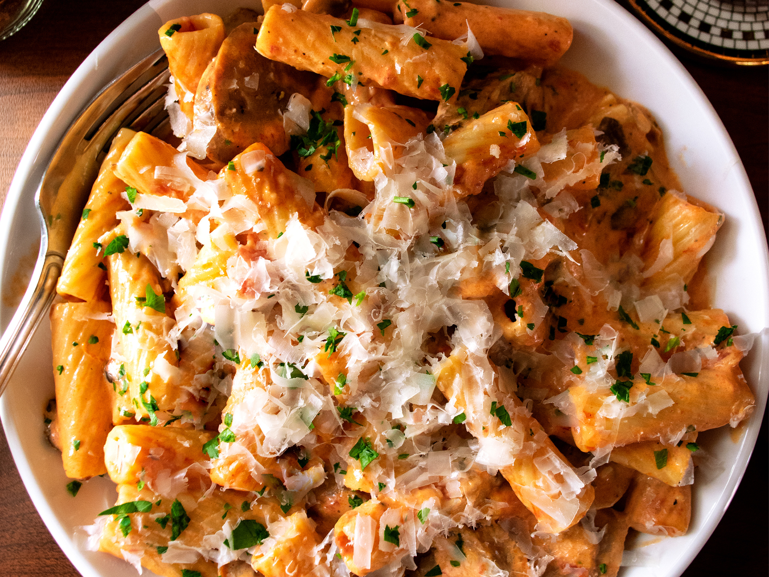 Order Tuscan Rigatoni food online from Nancy Pizza store, Roswell on bringmethat.com