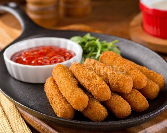 Order 10 Mozzarella Sticks  food online from Charlie's House Of Calzones store, Boston on bringmethat.com
