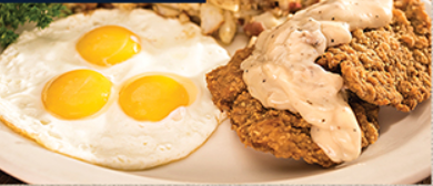 Order 1/2 lb. Chicken Fried Steak Platter food online from Huckleberry store, SALIDA on bringmethat.com