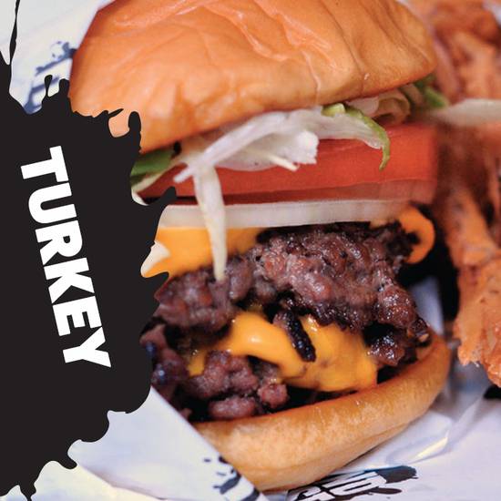 Order Junior Turkey Burger food online from Grindhouse Killer Burgers store, Athens on bringmethat.com