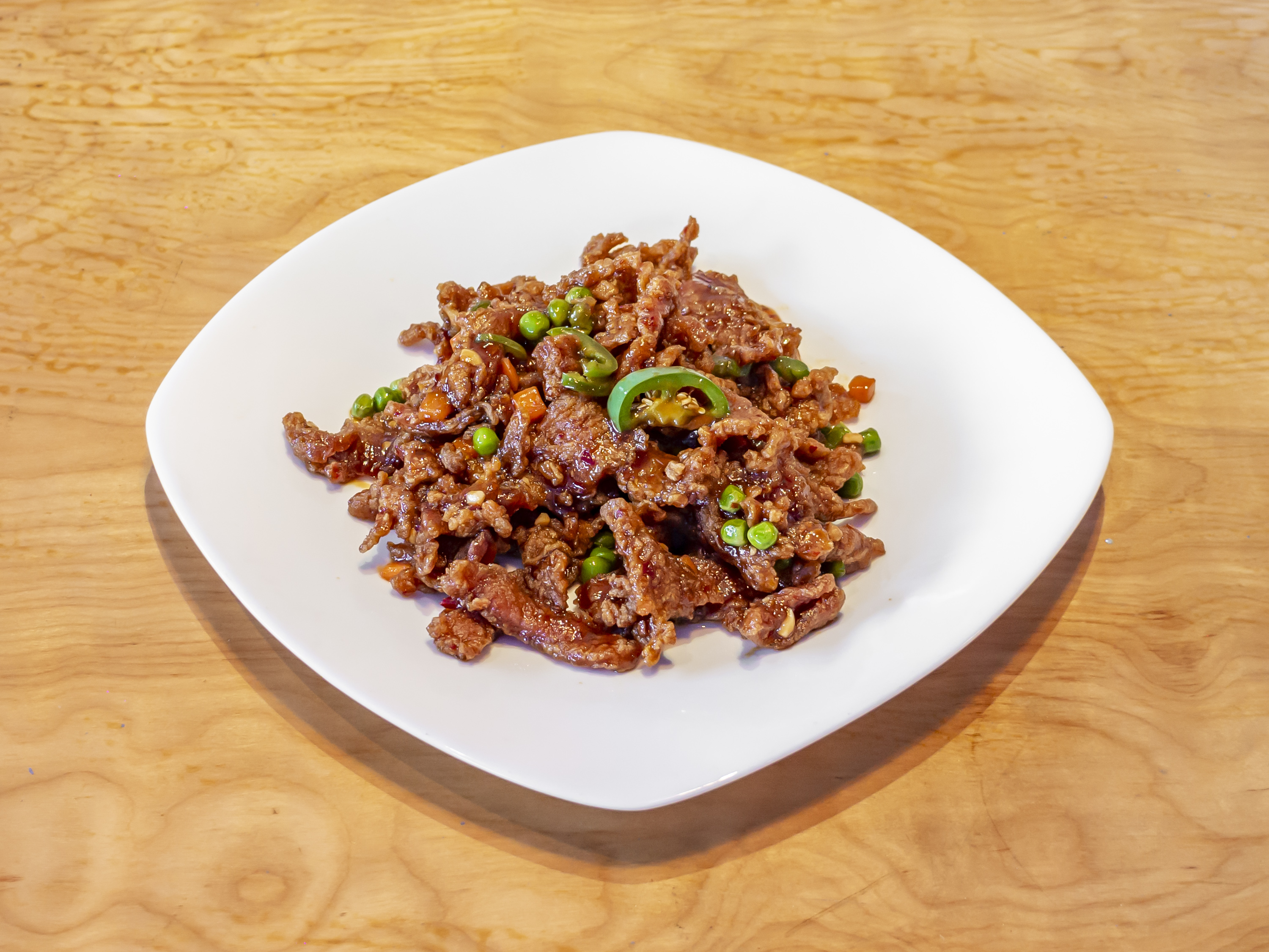 Order 13. Szechuan Style Crispy Beef food online from Mikado Bistro store, Brentwood on bringmethat.com