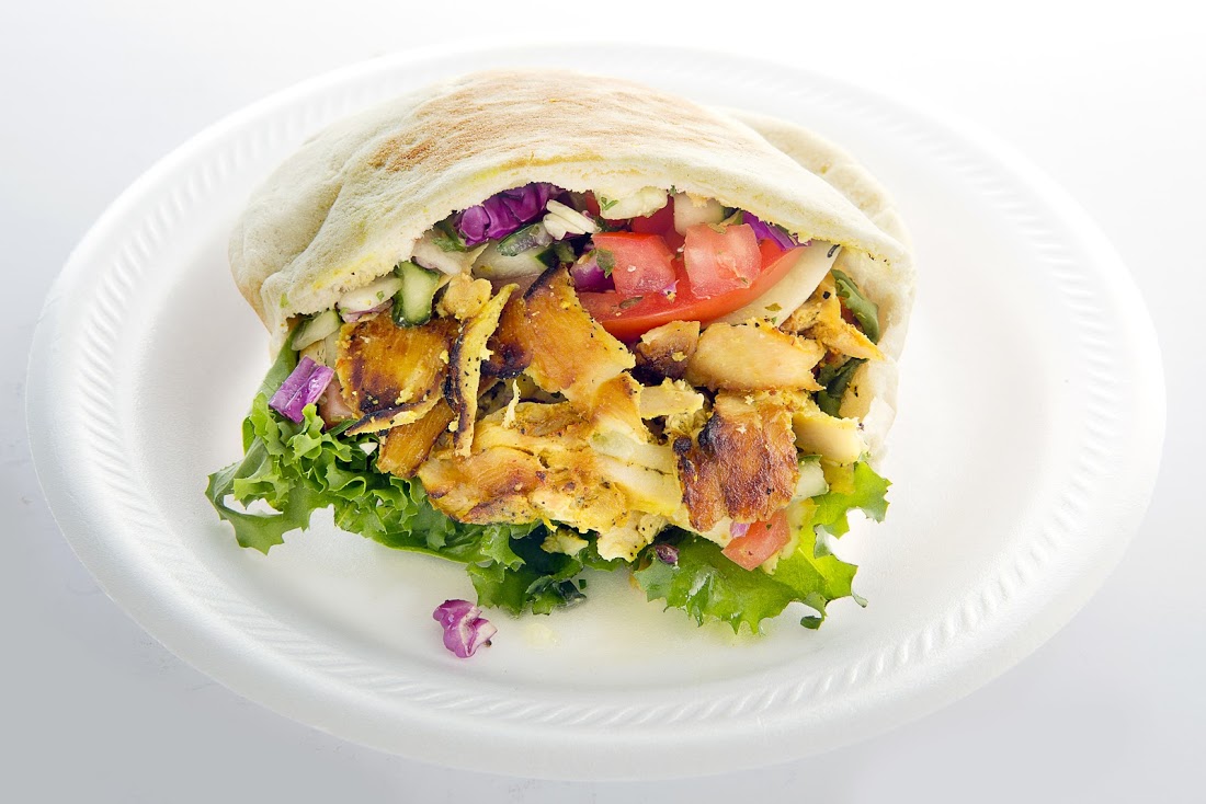 Order Chicken Shawarma Sandwich food online from Taza Cafe store, Chicago on bringmethat.com