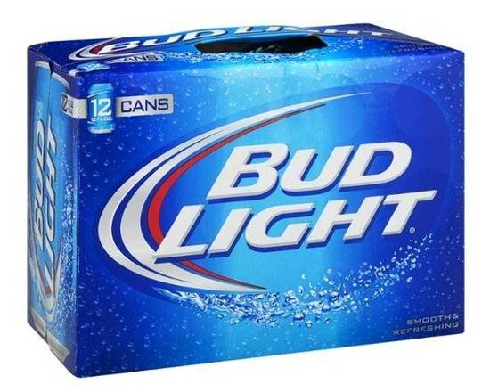 Order Bud Light, 12pk-12oz can beer (4.2% ABV) food online from Babaro Liquor Store store, Peabody on bringmethat.com