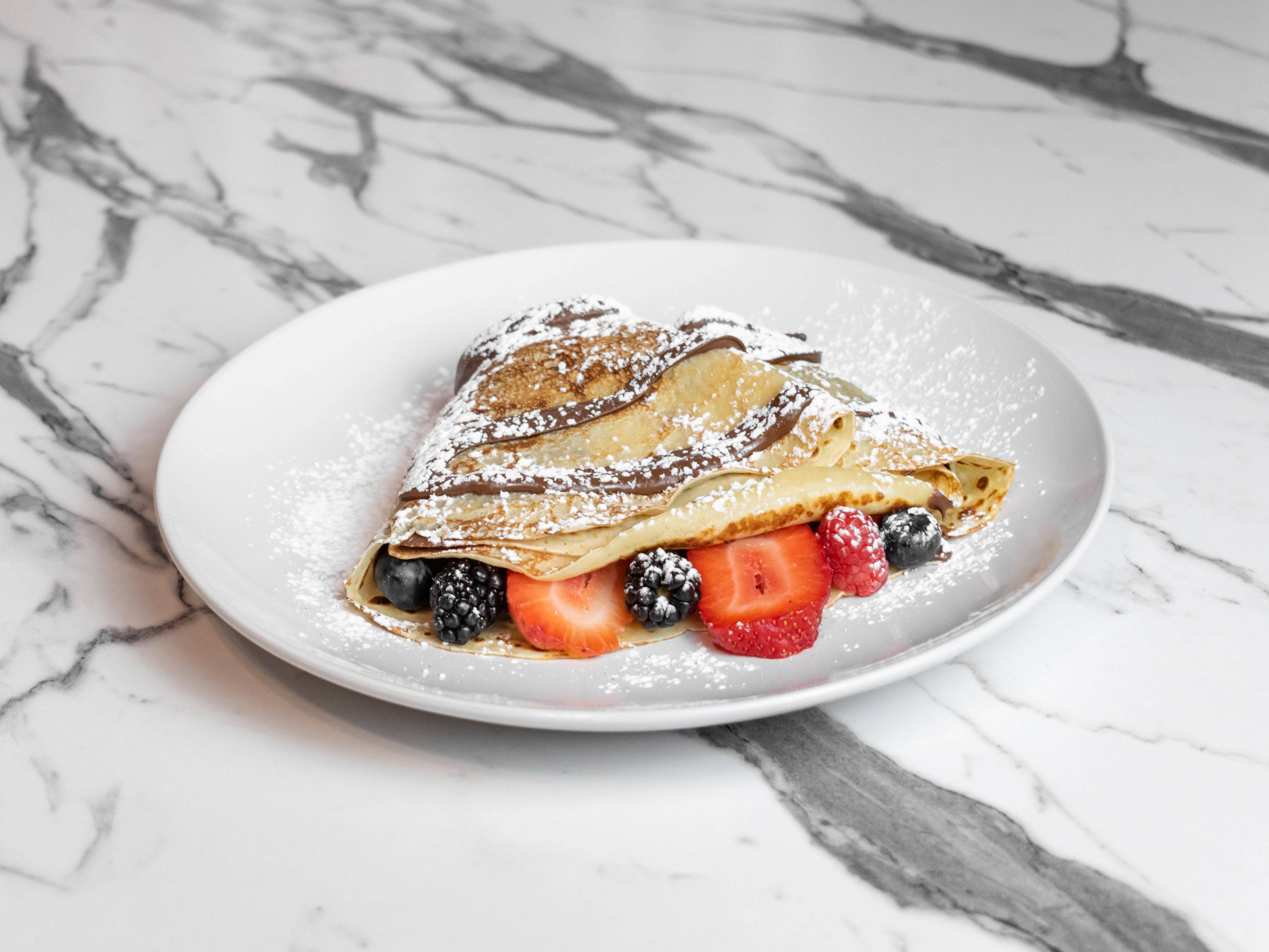 Order Fruit Medley Crepe food online from Dalicia Ristorante And Bakery store, Mechanicsburg on bringmethat.com