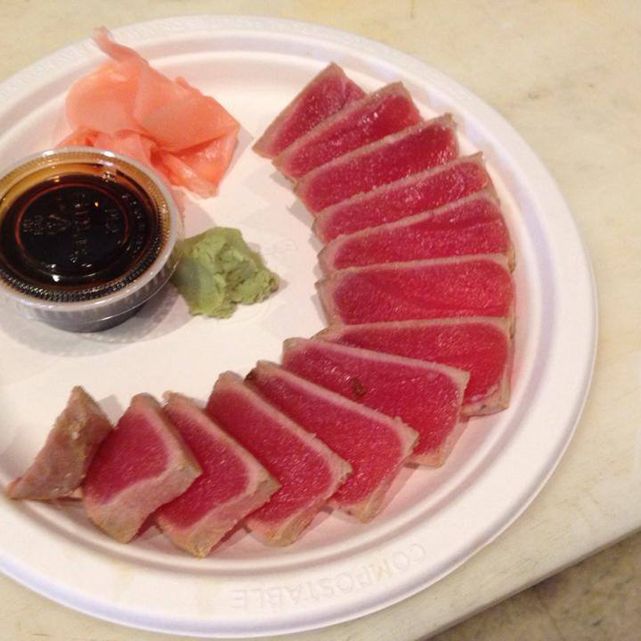Order Rare Pan-Seared Ahi Tuna food online from Blue Wind Gourmet store, Lexington Park on bringmethat.com