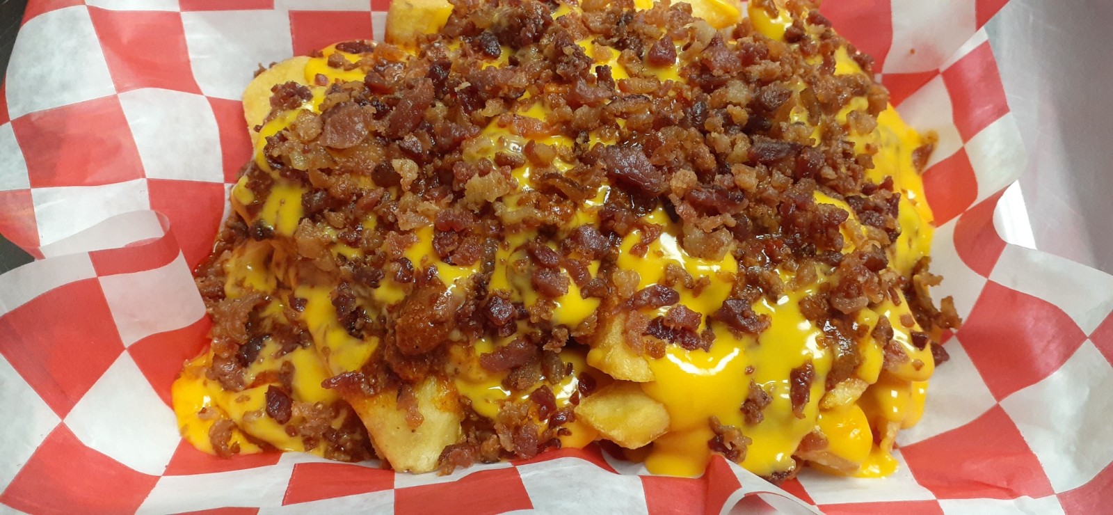 Order Bacon Cheese Fries food online from Crunch And Munch Take Out store, Bridgeport on bringmethat.com