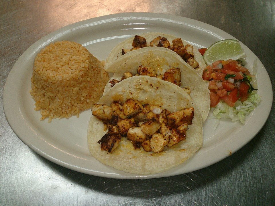 Order Fish Tacos food online from Barcenas Mexican Restaurant store, Friendswood on bringmethat.com