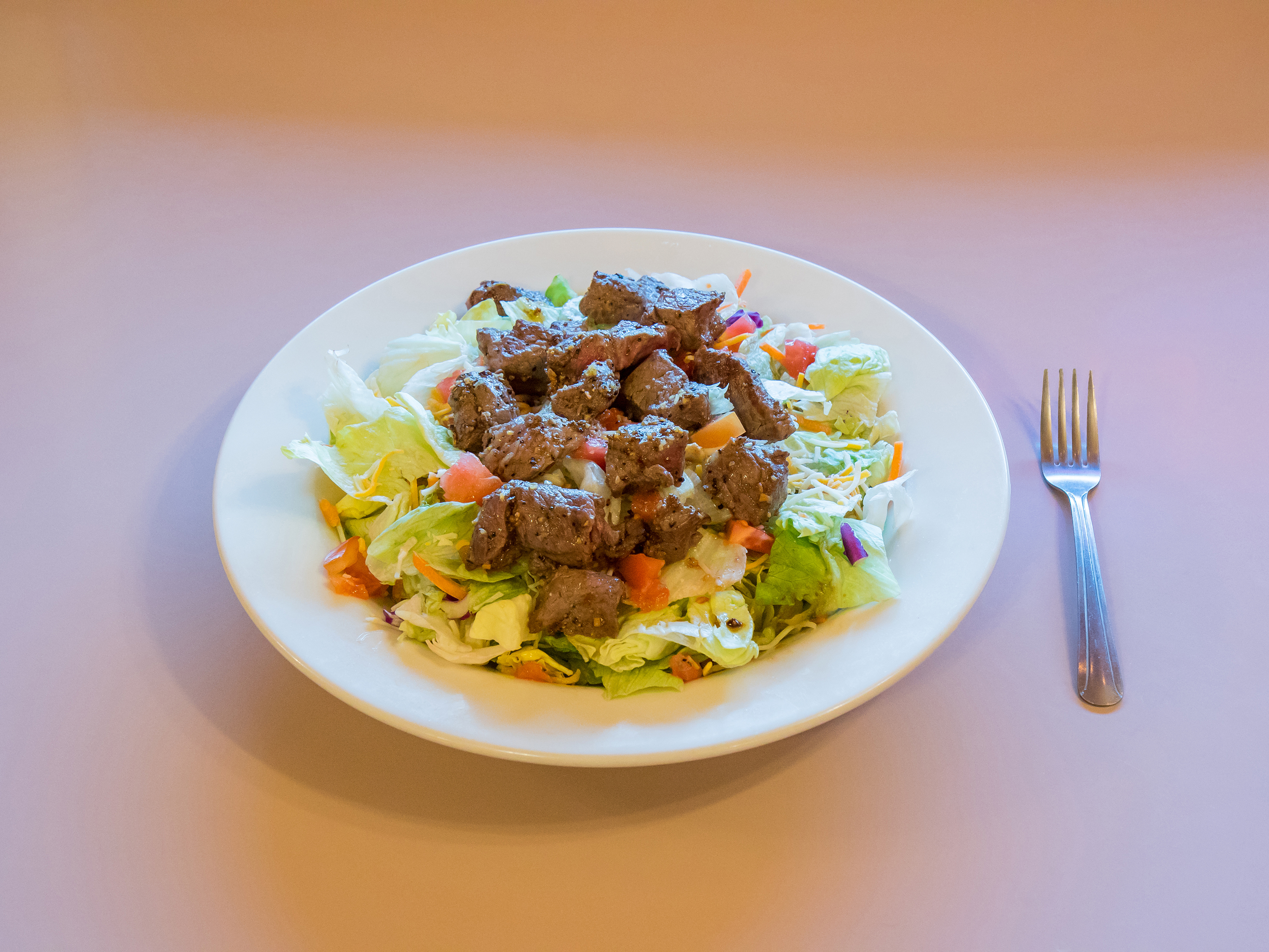 Order Steak Salad Lunch food online from Lj Cafe store, Chattaroy on bringmethat.com