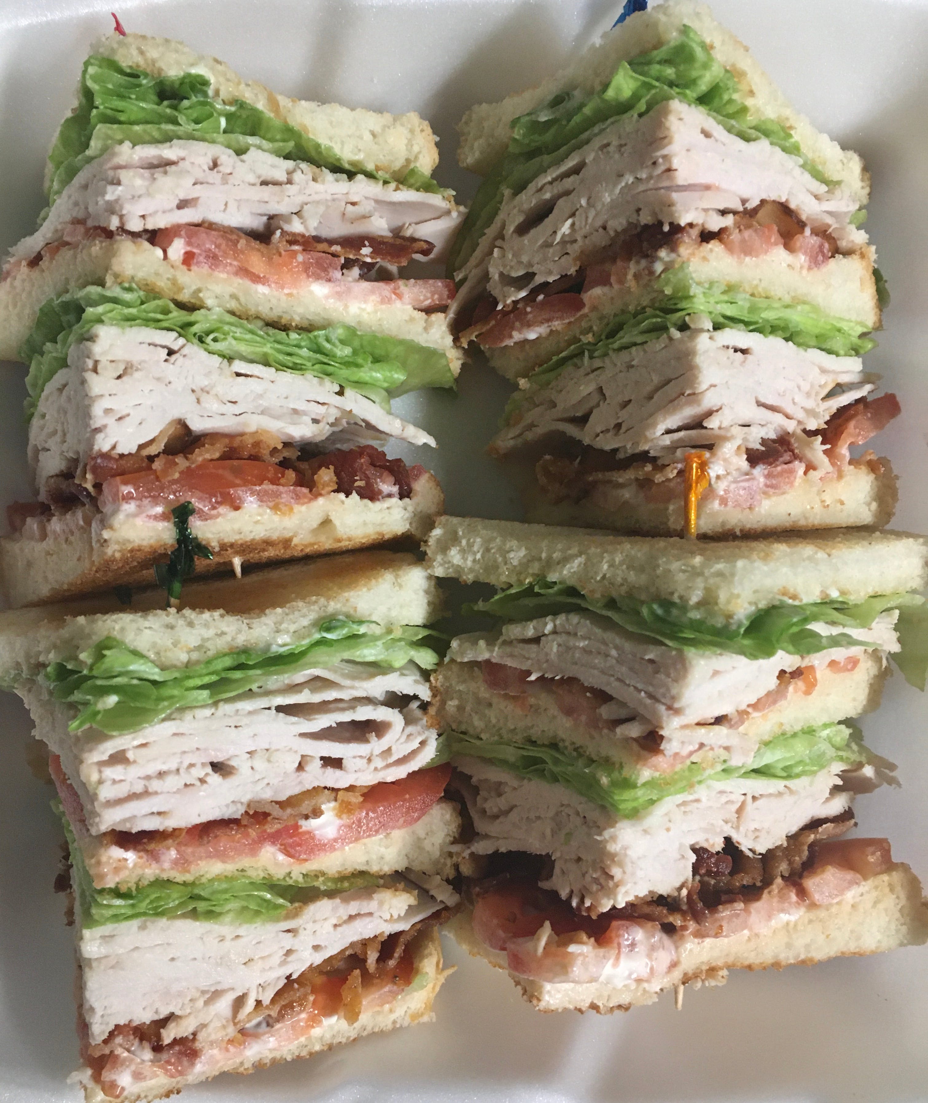 Order Double Decker Turkey Club Sandwich - Sandwich food online from Amici Vicinato store, Lafayette Hill on bringmethat.com